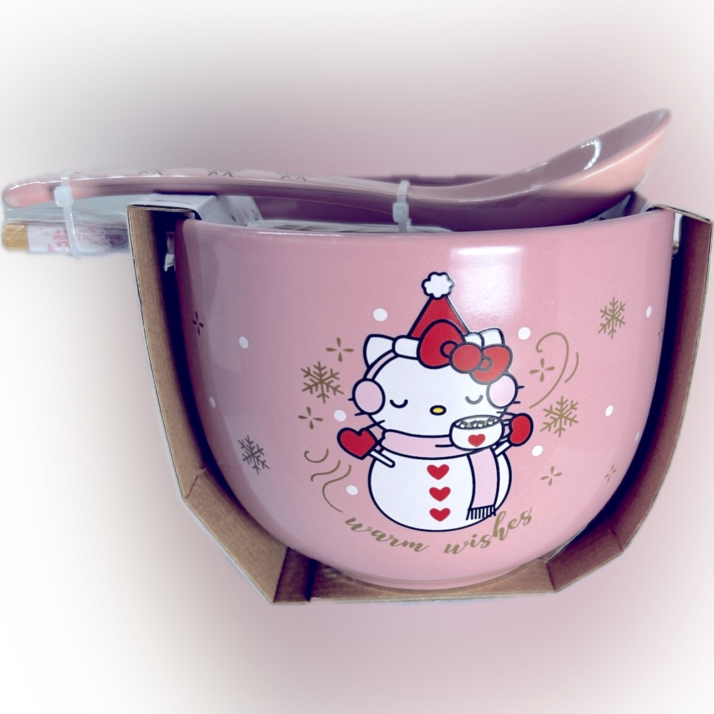 Hello Kitty Christmas Ramen Bowl